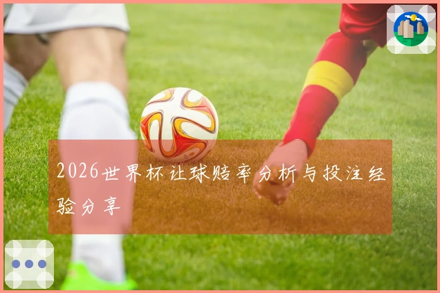 2026世界杯让球赔率分析与投注经验分享